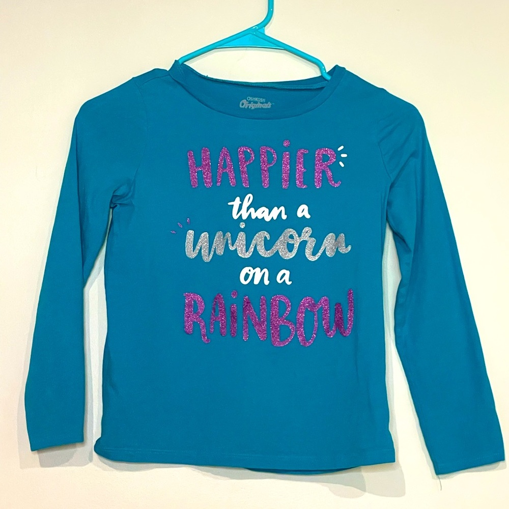 Oshkosh Kids Girls Long Sleeve Unicorn Shirt